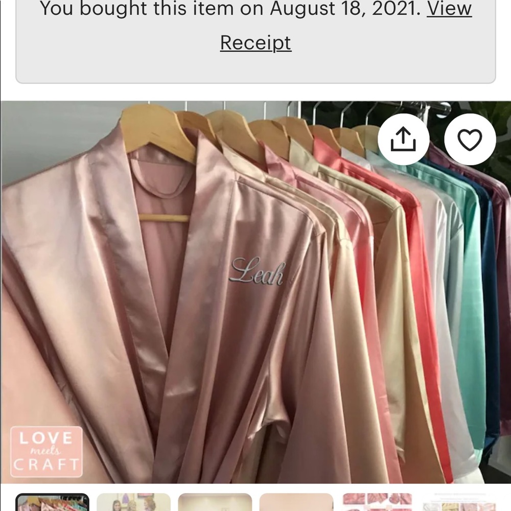 Bridesmaid Robe-Champagne